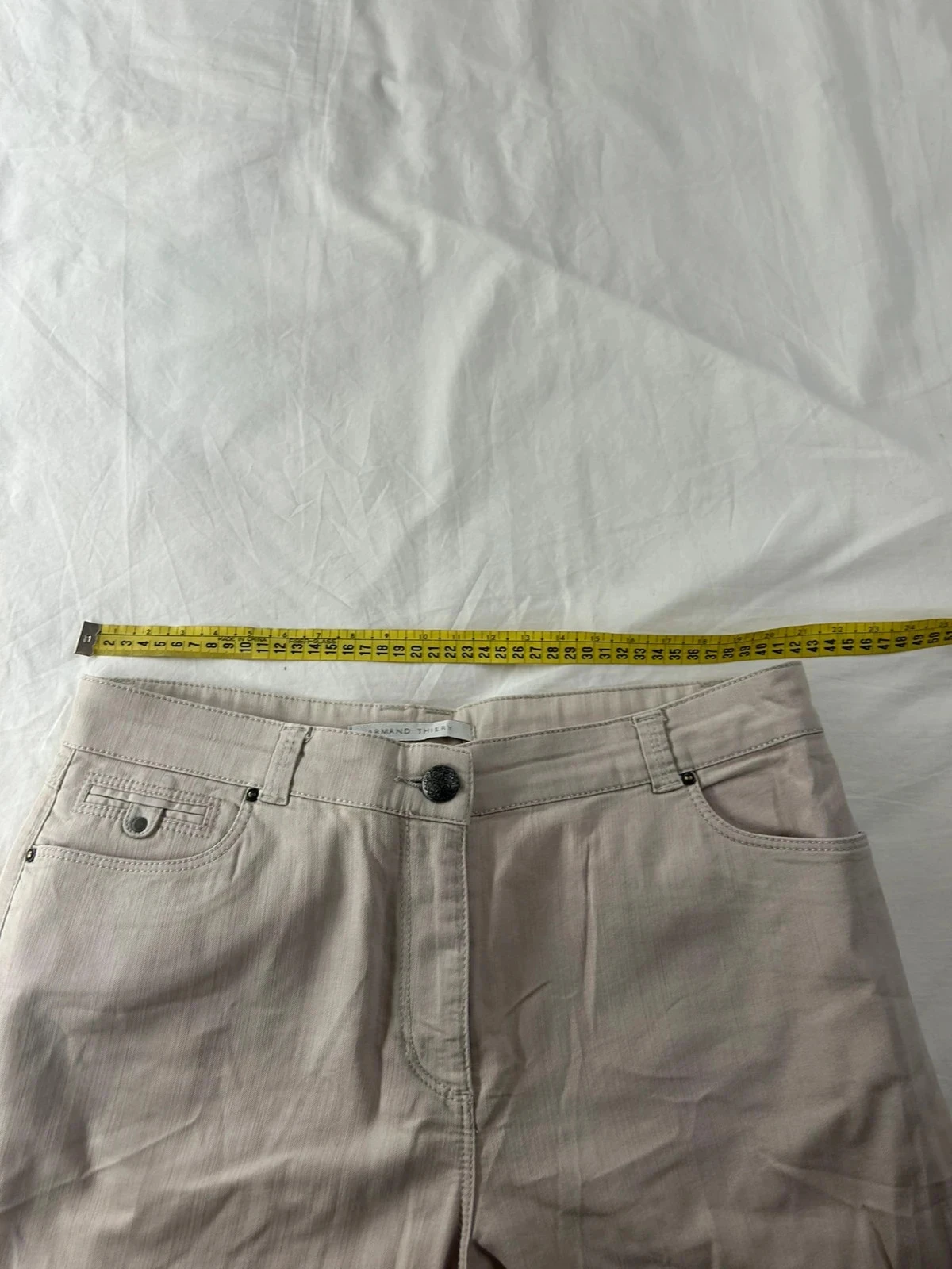 White beige Armand Thiery straight cut jeans – photo 8